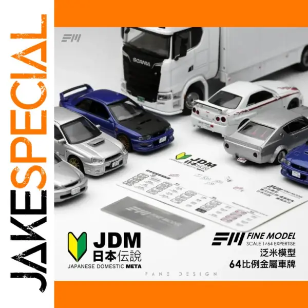 1/64 Scale Metal License Plate Model Car