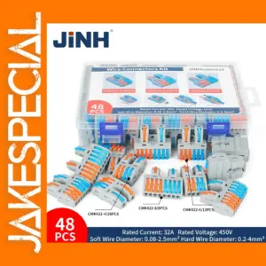 48Pcs CMK422 Wire Connectors Assortment Kit