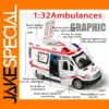 1/32 Scale Metal Diecast Ambulance Car Model