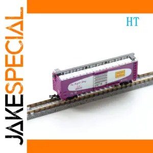 N Scale 1/160 Purple Box Car Model Train