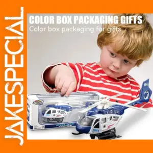 1:64 Scale Alloy Police Helicopter Model