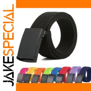 Unisex Nylon Canvas Casual Belt 120cm