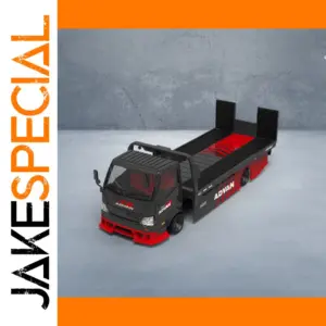 1:64 Alloy Flatbed Transport Trailer Model