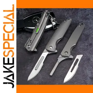 Titanium Alloy Mini Folding Knife with 10 Blades