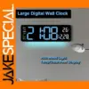 Large LED Wall Clock with Remote and Ambient Light