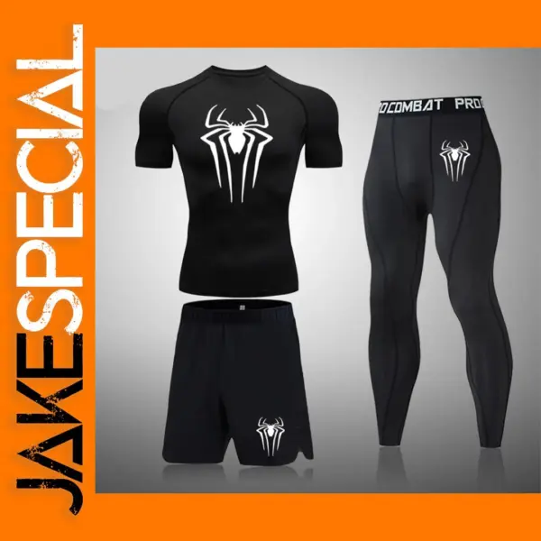 Men's Compression Sports Shirt and Short Set