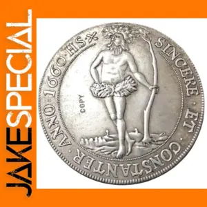1660 Silver Plated Replica Thaler Coin