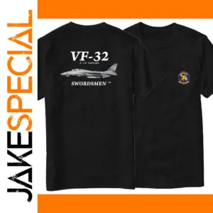 Naval VF-32 Tomcat Squadron Cotton T-Shirt for Men