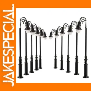 10pcs N Scale 1:160 Warm White Lamp Posts