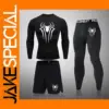 Men's Printed Compression Gym Set Outfit