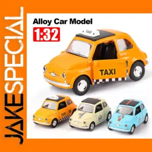 1/32 Alloy Retro Taxi Model Mini Car