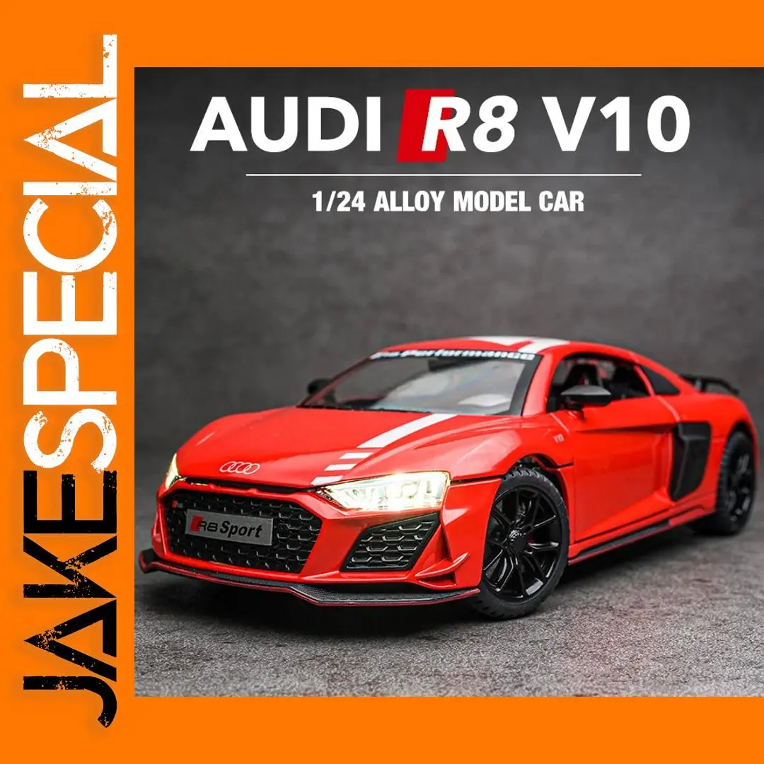 Welly R8 Super Racing Car Model 1:24 Diecast Toy 1 Welly R8 Super Racing Car Model 1:24 Diecast Toy