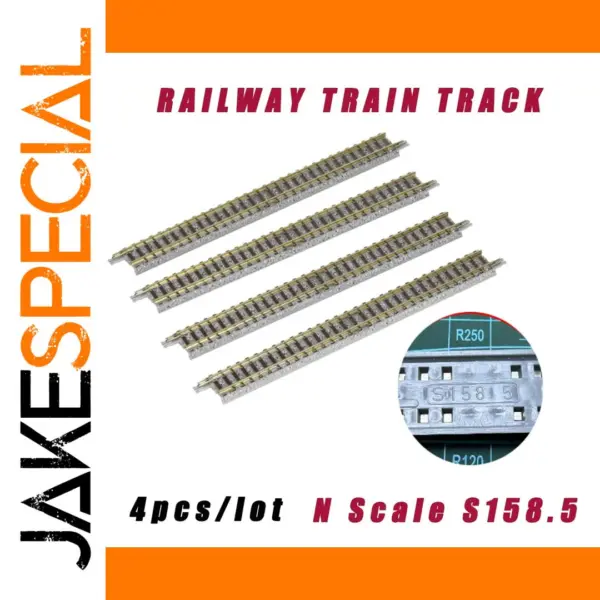 4pcs N Scale 1:160 Railway Track Set S158.5