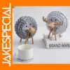 Deer Shaped Felt Coaster Set with Stand