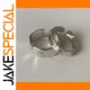 2pcs Adjustable Silver Star Rings Unisex Fashion