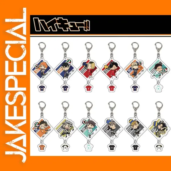 Anime Keychain Acrylic Figures 20pc Set