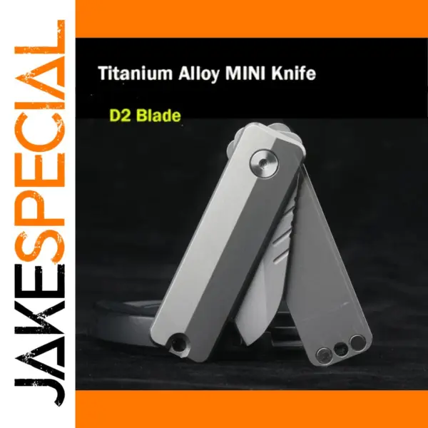 Titanium Alloy D2 Folding Knife EDC Tool