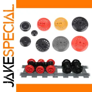 4Pcs Custom Train Wheels for Building Toys