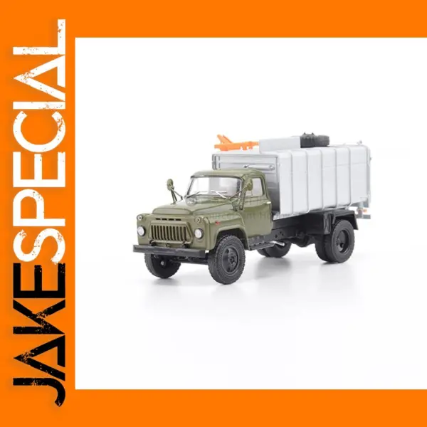 1:43 Diecast Sanitation Truck Model KO-413 Russia Gaz-53