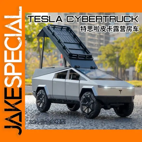 1:24 Alloy Tesla Pickup Truck Model