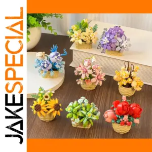 HUIQIBAO Flower Building Blocks Set for All Ages