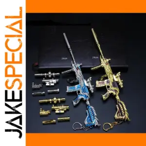 M416 PUBG Metal Keychain Toy Gun Model