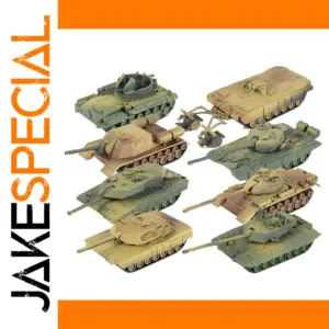 8pcs 1:72 WWII Tank Model Set