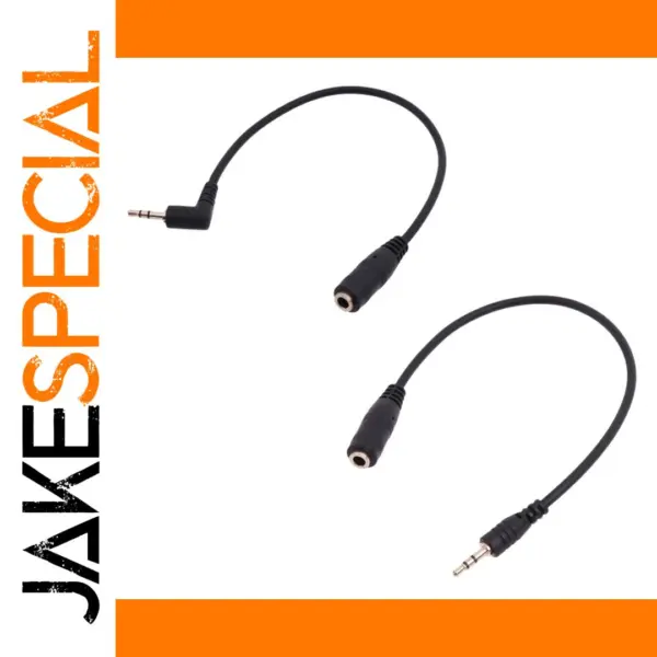 2.5mm to 3.5mm Stereo Audio Extension Cable
