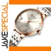 Luxury Quartz Women's Watch with Stainless Steel Band
