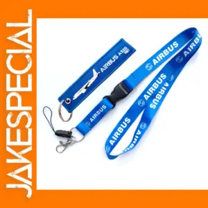 Airbus A320 A380 Keychains with Lanyard