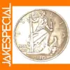 1936 Italy 10 Lire Silver Plated Replica Coin