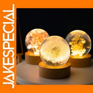 3D Dandelion Glass Ball Night Light