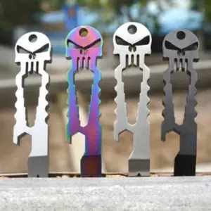Stainless Steel Multi-Function Crowbar Keychain