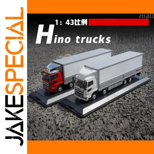 Diecast 1:43 HINO TRUCKS Container Van Model Collection