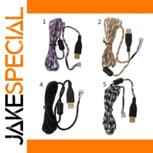 Durable 2m Nylon Braided Mouse Cable for A4Tech