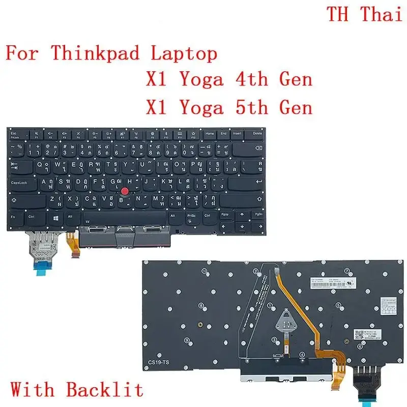 US Keyboard for Lenovo ThinkPad X1 Yoga G4/G5 11 US Keyboard for Lenovo ThinkPad X1 Yoga G4/G5 - Image 11