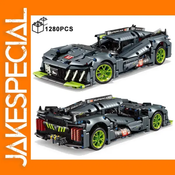 1280PCS Building Blocks 1:14 Racing Car Set