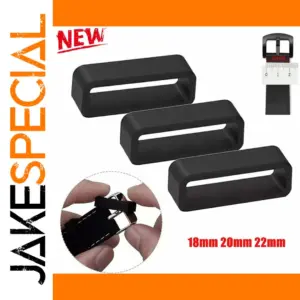 Silicone Watch Buckle Loop Ring 18-30mm Replacement