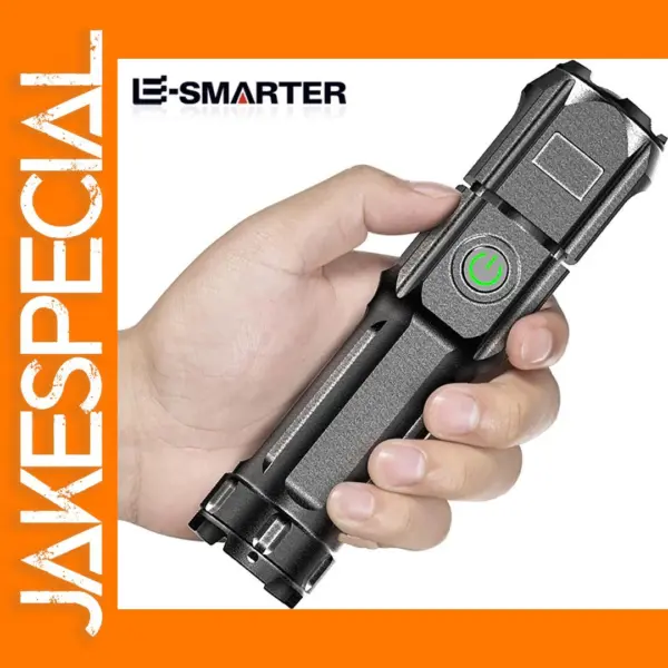Rechargeable Tactical Flashlight with Zoom Feature