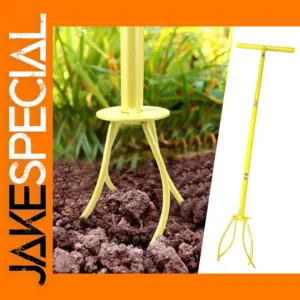 Height Adjustable Garden Tiller with Long Handle