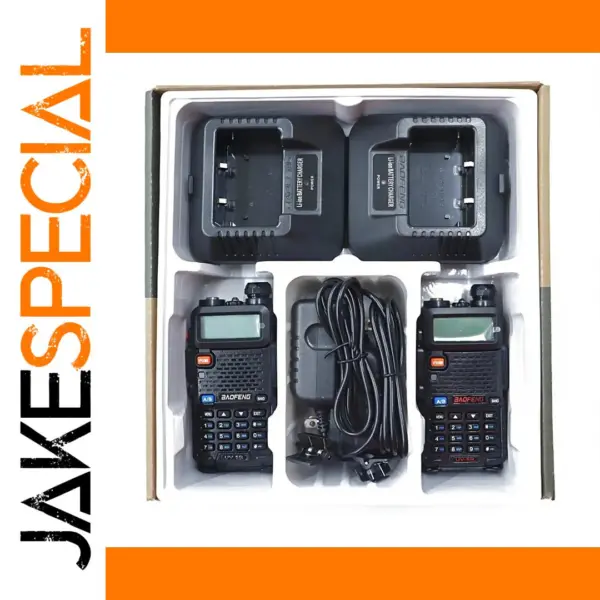 2pcs BAOFENG UV-5R Dual Band Walkie Talkies