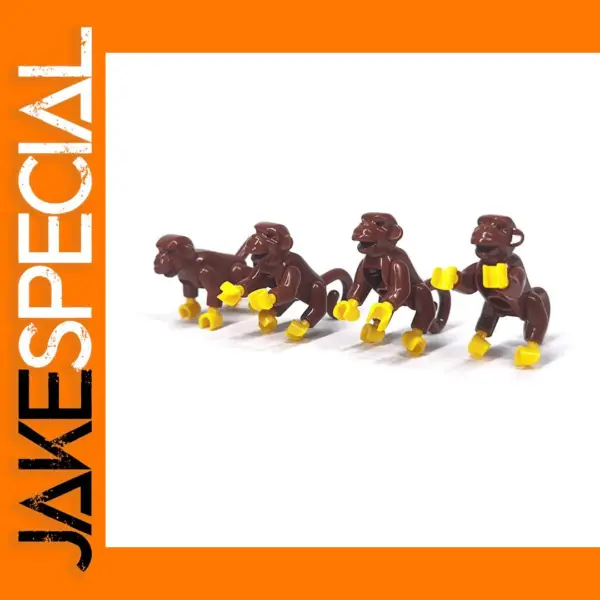 Jungle Pastoral Monkey Building Blocks Set
