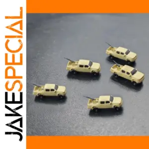 5PCS 1/350 Scale Military Pickup Truck Models