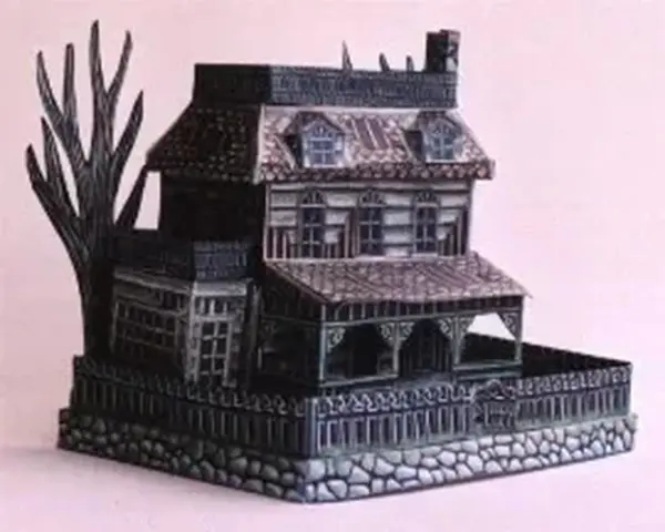 3D Haunted House Paper Model DIY Kit - Image 11