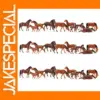30pcs HO Scale Brown Horse Model Set