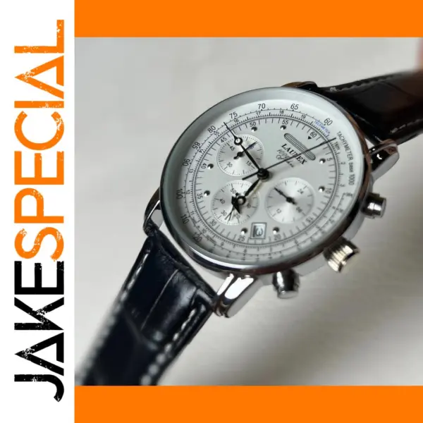 Men's Quartz Diving Watch with Leather Strap