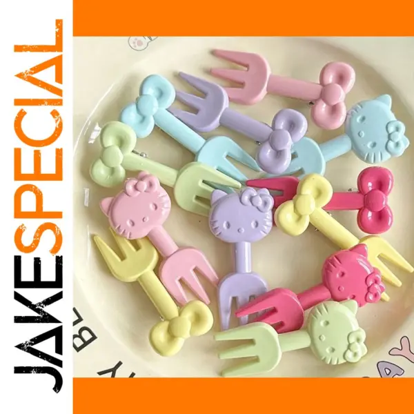 10Pcs Cartoon Fruit Forks for Kids