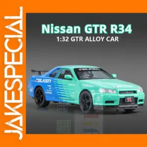 1:32 Nissan Skyline GTR R34 Diecast Car Model