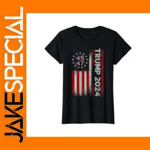 Trump 2024 American Flag Women's T-Shirt