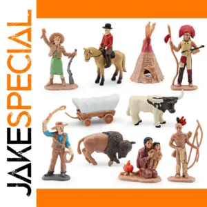 10Pcs Wild West Cowboy and Indian Figures Set